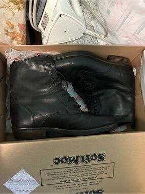 Santana Canada Black Lace-Up Women's Leather Boots